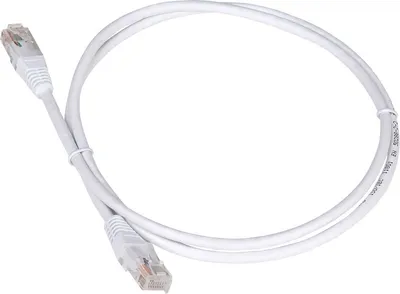 Патч-корд LANMASTER - TWT, UTP, кат. 5e, 2 x RJ-45, RJ-45 - RJ-45, ПВХ, белый, 10 м, с заливными колпачками, TWT-45-45-10-WH