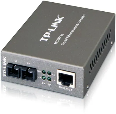 Медиаконвертер TP-Link MC200CM, 1000Mbps RJ45 – SC, многомодовый, 550м