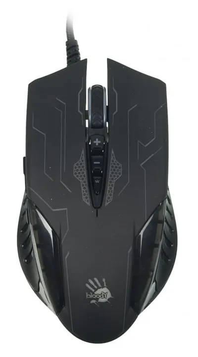 Мышь A4Tech Bloody Q51 черный/рисунок оптическая (6200dpi) USB (8but)