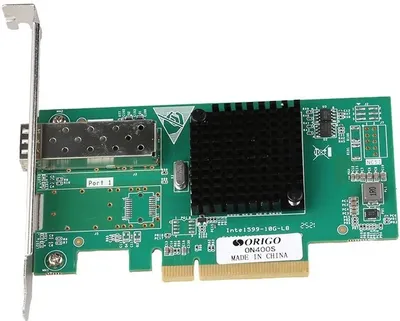 Сетевой адаптер ORIGO Сетевой адаптер PCI-E x8, Intel JL82599EN, 1x10GBase-X SFP+