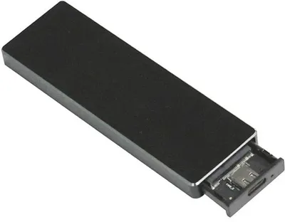 <104681> Внешний контейнер USB3.0 -> M.2", AgeStar 31UBVS6C, NVME M-key / NVME B+M-key / SATA B+M-key, алюминий, Type-C, черный [31UBVS6C]