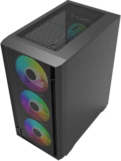 Корпус ПК Bloody CC-124-BK, Mini Tower, mATX, без БП, чёрный