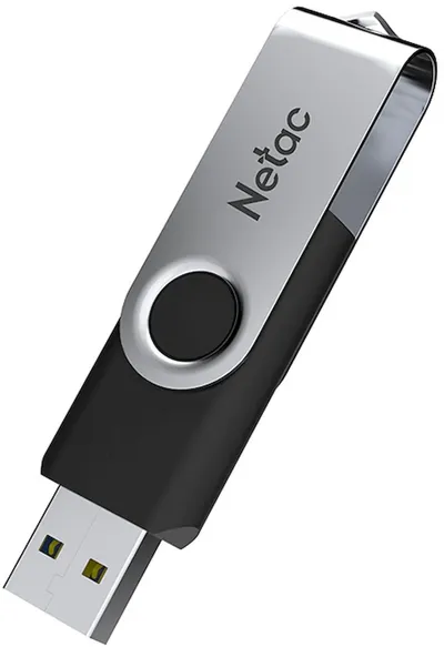 USB накопитель Netac - U505, USB Type A (USB 2.0), 32 ГБ, write speed-45MB/s, read speed-110MB/s, цвет чёрный, NT03U505N-032G-20BK