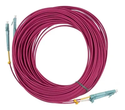 Патч-корд Hyperline FC-D2-504-LC/PR-LC/PR-H-10M-LSZH-MG Патч-корд волоконно-оптический (шнур) MM 50/125(OM4), LC-LC, duplex, LSZH, 10 м