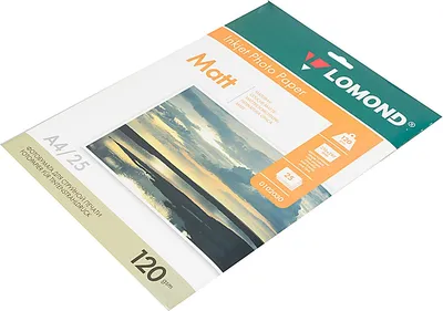 Фотобумага LOMOND 0102030, матовая, 120г/м², A4, 25л