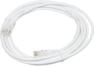 Патч-корд LANMASTER - LAN-PC45, UTP, кат. 5e, 2 x RJ-45, RJ-45 - RJ-45, LSZH, белый, 3 м, LAN-PC45/U5E-3.0-WH