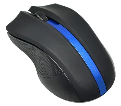 Мышь Oklick 615MW черный/синий оптическая 1200dpi беспров. USB для ноутбука 3but (412862)