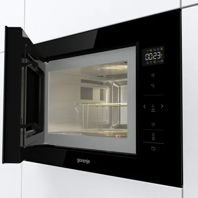 gorenje <BM251SG2BG> Микроволновая печь (900Вт, 25л, кварцевый гриль  1000Вт,  встраиваемая)