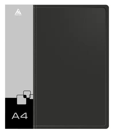 Папка Бюрократ -0840/4RBLCK, A4, 4 кольца, 40мм