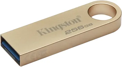 Флешка USB Kingston DataTraveler SE9 G3 (DTSE9G3/256Gb), 256Gb, USB 3.2 Gen 1, R/W 220/100, золотистый