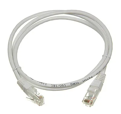 Патч-корд Lanmaster LAN-PC45/U5E-1.0-WH, Cat.5e, UTP, 1м, LSZH, белый