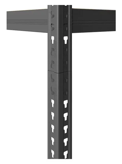 Стеллаж ПРАКТИК S24499373309, SBL 180KD, 1803×900×400 мм, 5 полок, антрацит