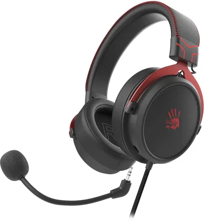 Наушники с микрофоном A4Tech Bloody M590i Sports красный/черный 1м мониторные USB оголовье (M590I SPORTS RED)