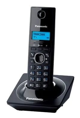 Телефон беспроводной (DECT) Panasonic KX-TG1711RUB черный АОН, Caller ID,12 мелодий звонка,подсветка дисплея,поиск трубки