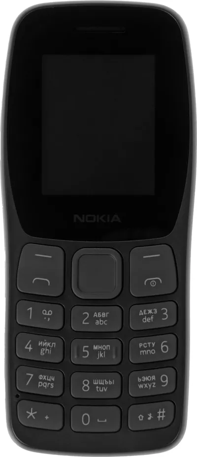 Мобильный телефон Nokia TA-1416 105 DS темно-серый моноблок 2Sim 1.77" 120x160 Series 30+ GSM900/1800 Protect FM