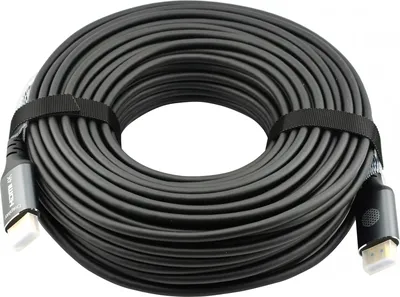 Видео кабель CACTUS - CS-HDMI-AOC-2, HDMI (M) -> HDMI (M), HDMI 2.0, 30 м, цвет чёрный, CS-HDMI-AOC-2-30