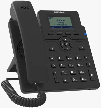 VoIP-телефон DINSTAR C60SP, 2 SIP, черный (C60SP)
