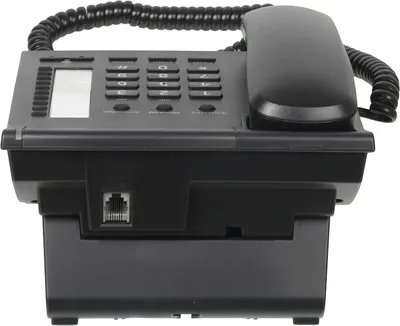 Телефон проводной Panasonic KX-TS2382RUB черный индикатор вызова,повторный набор последнего номера,4 уровня громкости звонка