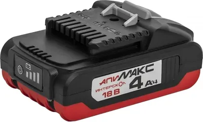 Аккумулятор Интерскол 2400.104, АПИМАКС-4,0/18И, 18 В, 4 А·ч, Li-Ion