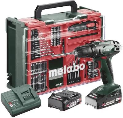 Дрель Metabo 602207710, ударная, аккумуляторная, BS 18 Set