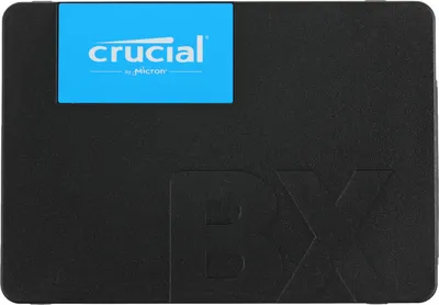 Твердотельный накопитель  SSD Crucial  BX500 CT500BX500SSD1 500GB 2.5" Client 7mm, SATA3, 3D TLC, R/W 550/500MB/s, IOPs 95 000/61 000, TBW 120, DWPD 0.2
