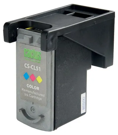 Картридж струйный Cactus CS-CL51, голубой/пурпурный/желтый, 18 мл