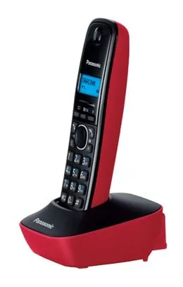 KX-TG1611RUR - Радиотелефон PANASONIC KX-TG1611 (RUR), АОН, Caller ID (журнал на 50 вызовов), Русскоязычное меню, 12 мелодий звонка, Красный