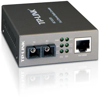 Медиаконвертер TP-Link MC100CM, 10/100Mbps RJ45–SC multi-mode, 2км