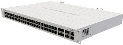 Коммутатор MIKROTIK CRS354-48G-4S+2Q+RM Cloud Router Switch 354-48G-4S+2Q+RM with 48 x Gigabit RJ45 LAN, 4 x 10G SFP+ cages, 2 x 40G QSFP+ cages, RouterOS L5, 1U rackmount enclosure, Dual redundant PSU (002266)