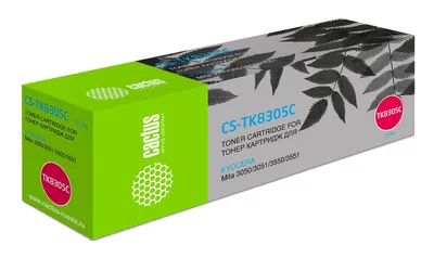 Картридж лазерный Cactus CS-TK8305C, голубой, 15000 стр.