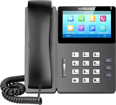Телефон IP Flyingvoice FIP15G PLUS, черный (упак.:1шт)