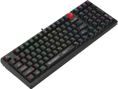 Клавиатура проводная A4Tech Bloody S98 black (механическая, USB, for gamer, LED) (S98 BLACK)