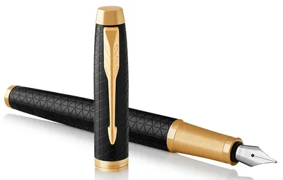 Ручка Parker 1931646, перьевая, синие чернила, черный корпус