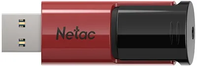 Носитель информации Netac U182 Red 64GB USB3.2 Flash Drive, retractable (replaced NT03U182N-064G-30RE)