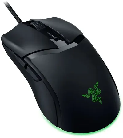 RZ01-04650100-R3M1 - Компьютерная мышь, Razer, Cobra, RZ01-04650100-R3M1, Игровая, Оптический сенсор c разрешением 8500 DPI, RGB-подсветка: Razer Chroma RGB, Проводная — кабель Razer Speedflex, Ресурс переключателей: 90 миллионов щелчков, 58 г, Чёрная