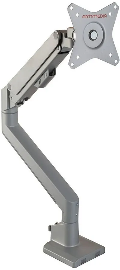 Кронштейн Arm media LCD-T35 серебристый, 6 шт/уп. Кр. алюм. настол. для мон.17"-34", max 9 кг, 6 ст св., нак. ±45°, пов. ±180°, от стола 495 мм, max VESA 100x100 мм.