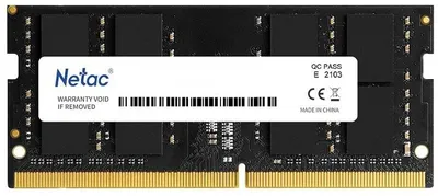 Оперативная память DDR4 16Gb 2666MHz Netac NTBSD4N26SP-16 Basic RTL PC4-21300 CL19 SO-DIMM 260-pin 1.2В single rank Ret [NTBSD4N26SP-16]