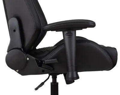 <102725> Кресло Knight Neon (соты эко.кожа с подголов. крестов. металл) Черный [KNIGHT NEON CARBON]