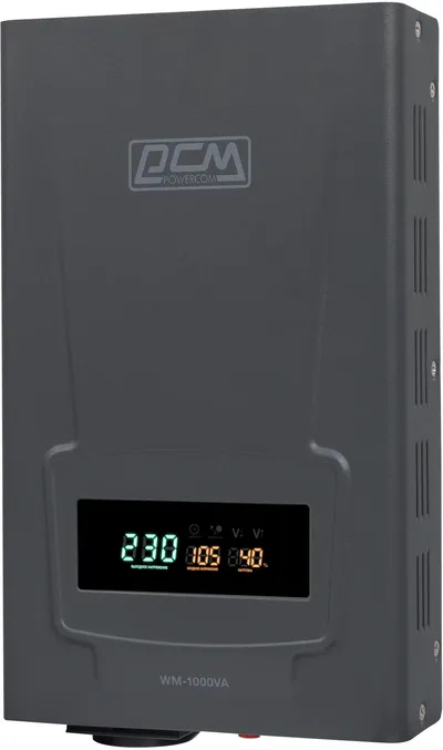 Стабилизатор Powercom WM-1000VA, 1000 ВА / 800 Вт, 220 В