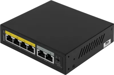 Коммутатор NETIS P106C, неуправляемый PoE, 4×100М PoE+2×100М, 60W