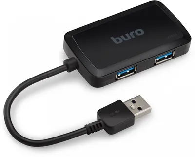 USB-хаб Buro BU-HUB4-U3.0-S, 4×USB 3.0