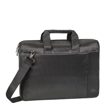 Сумка для ноутбука Riva 8231 BLACK, 15.6", полиэстер, черный