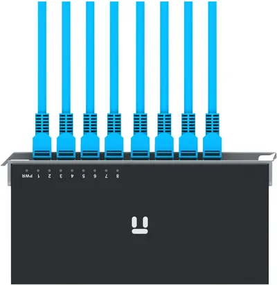 Коммутатор Netis ST108D, 8×100 Мбит/с, неуправляемый, металл