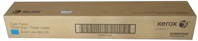 Тонер-картридж Xerox 006R01660, голубой, 34000 стр., для Color C60/70