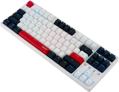 Клавиатура Acer ZL.KBDEE.016, механическая, беспроводная, белый