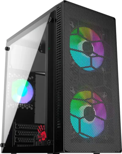 Корпус Bloody BD-CC101-BK, mATX, Mini-Tower, без БП, черный