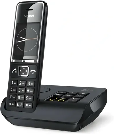 <103670> Радиотелефон Gigaset Comfort 550A автооветчик АОН черный [S30852-H3021-S204]