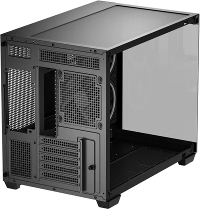 корпус Deepcool CG330 3F WH без БП, боковое окно (панорама), 3x120mm ARGB PWM вентилятора, белый, mATX (R-CG330-BKNGM3-G)
