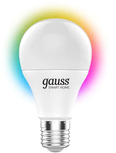 Лампа умная Gauss 1170112, E27, 8.5Вт, 2700-6500K, Wi-Fi