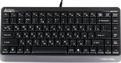 Клавиатура проводная A4TECH Fstyler FK11 черный/серый (USB, 86 клавиш) (FK11 USB (GREY))
